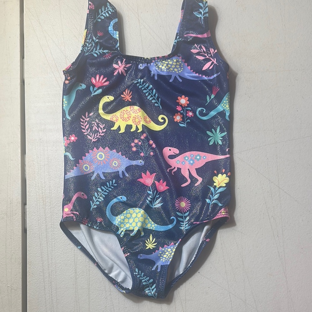 Colorful Dinosaur Print Swimsuit